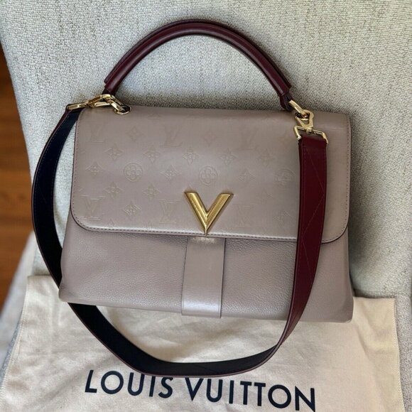 Authentic LOUIS VUITTON Very One Handle 2 Way Shoulder Bag Calfskin Leather - Picture 1 of 16